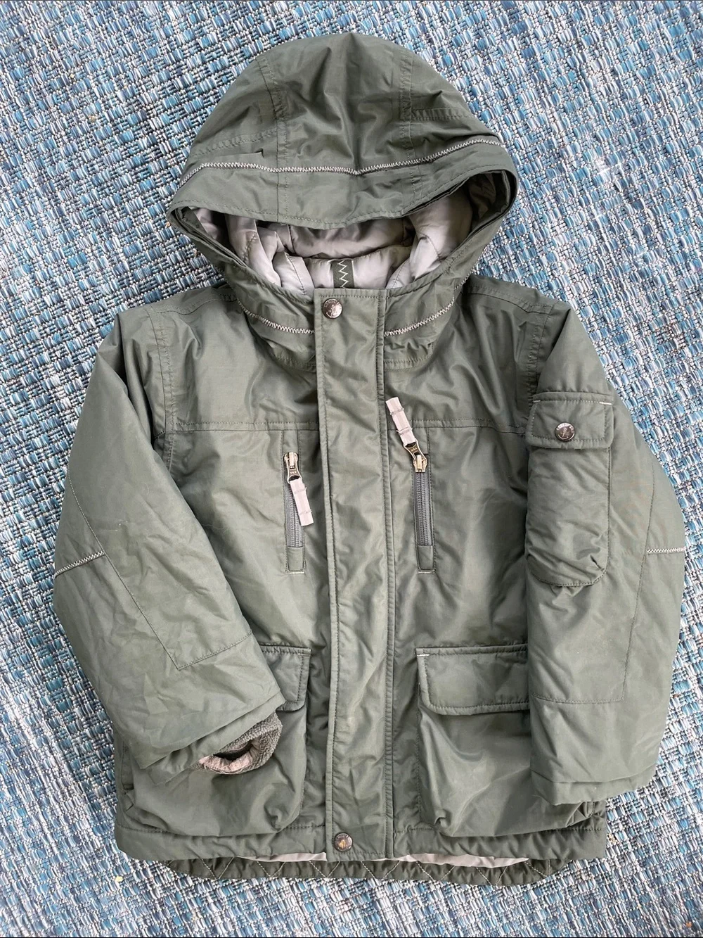 Lands' End Olive 4-in-1 Puffer Jacket